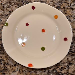 Polka dot Oval Dinner Plate Pallini by Vietri (Italy)